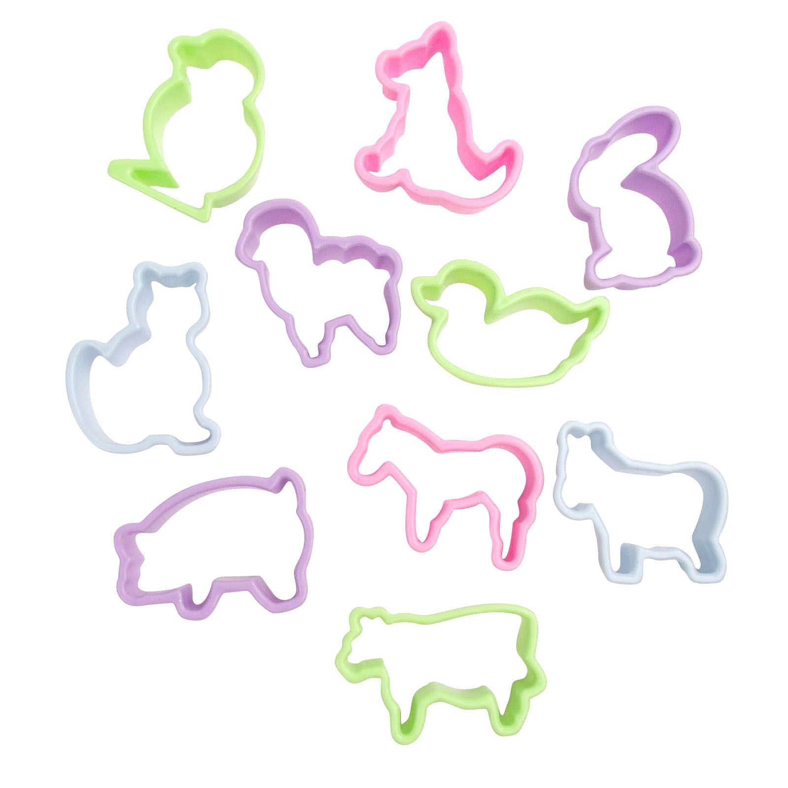 Set of 10 Animal Farm Cookie Cutters
