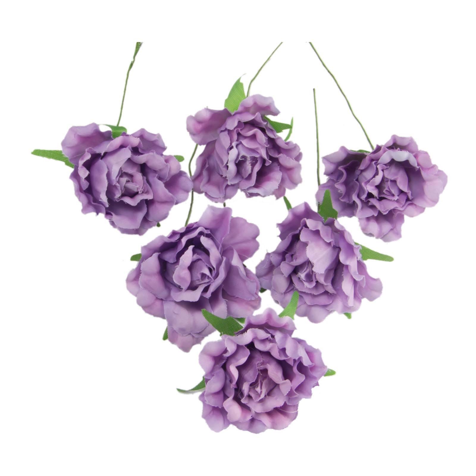 Soft Touch Bunch of 6 Frilly Flowers
