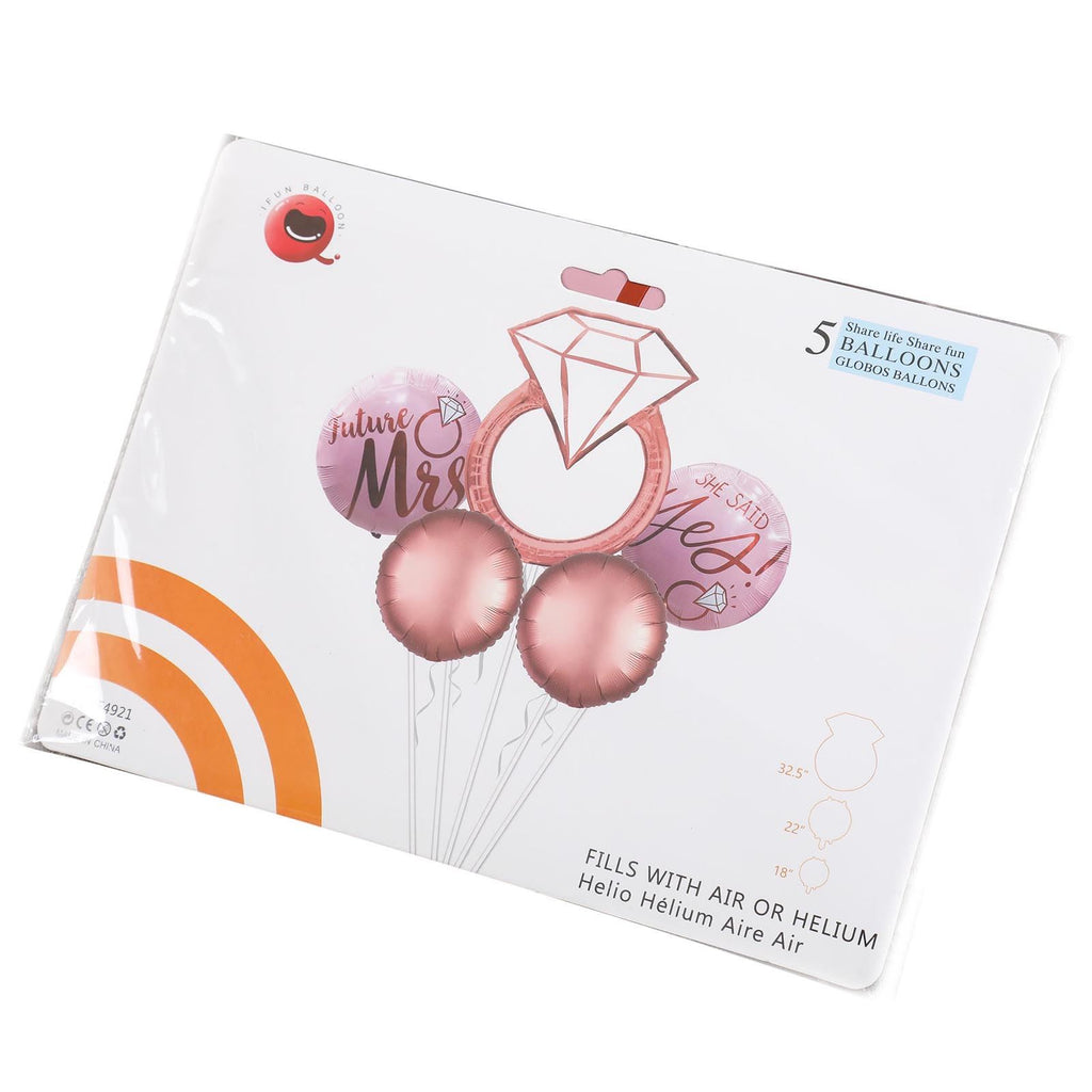 Sets of Premium Occasion Balloons - Rose Gold Engagement