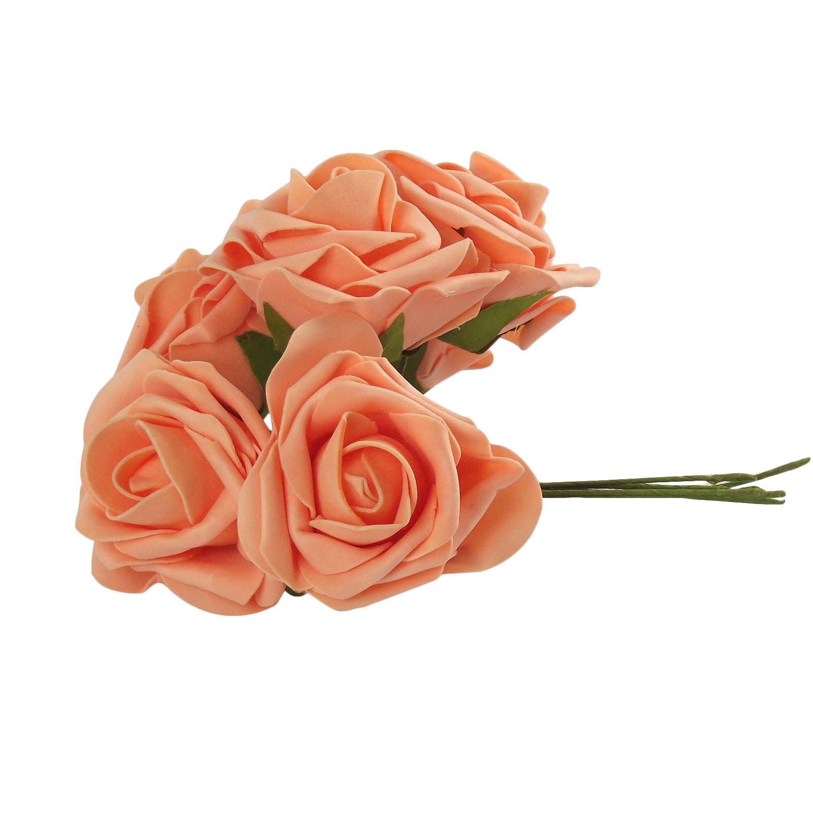 Bunch of 6 Soft Colourfast Roses