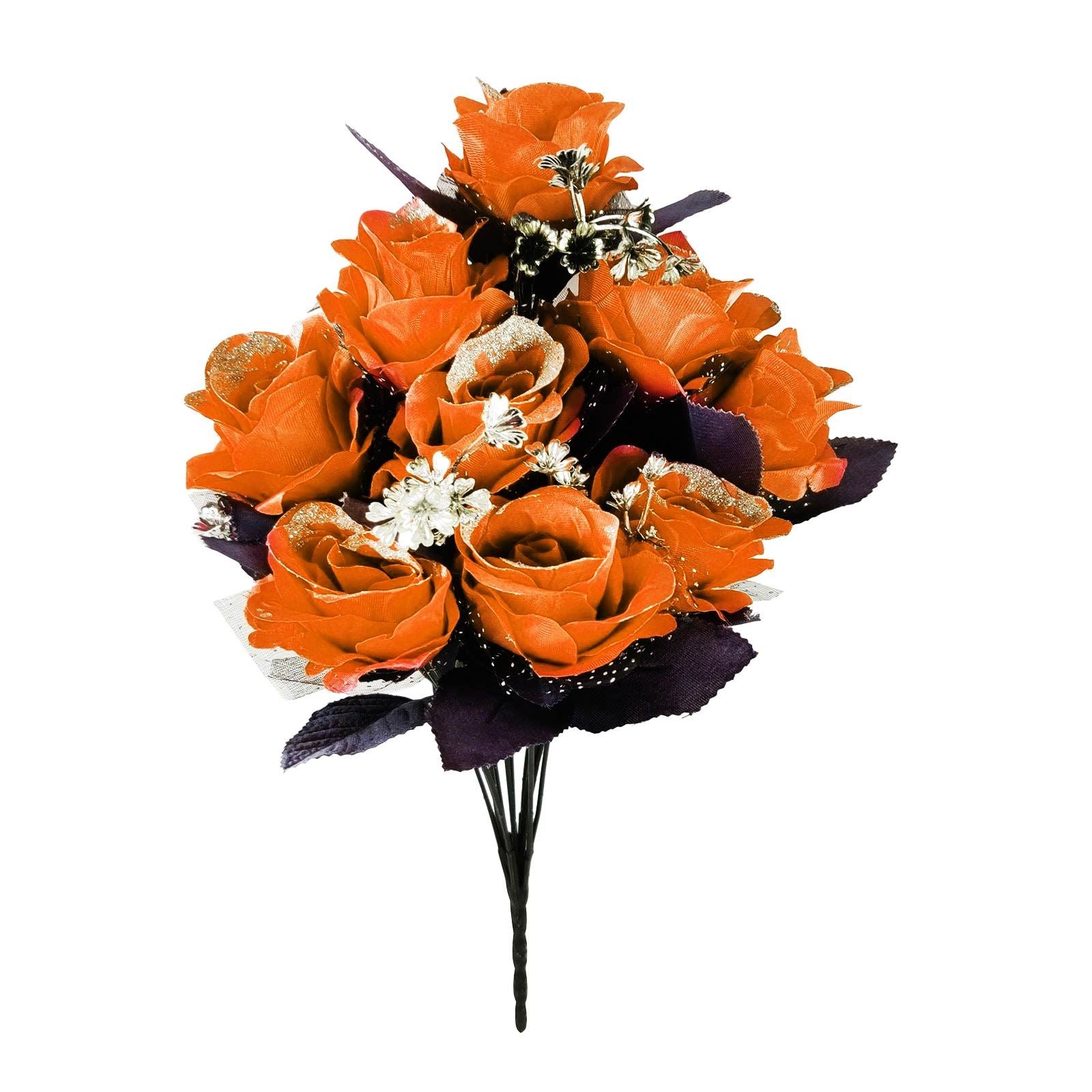 Large 12 Head Bling Glitter Vivid Bouquet