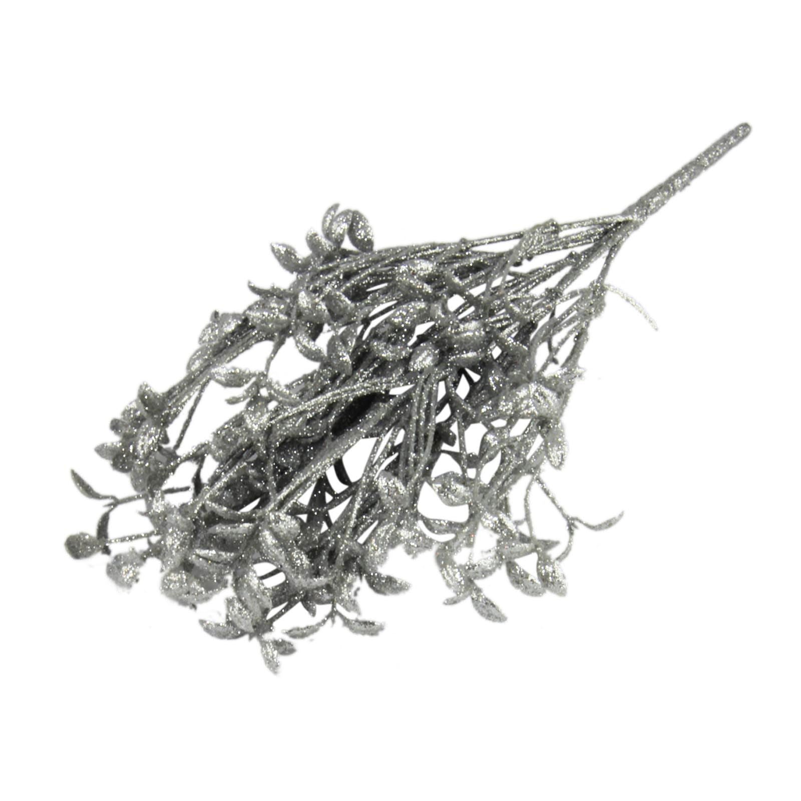 Heavy Glittered Mix Flower and Foliage Bunches
