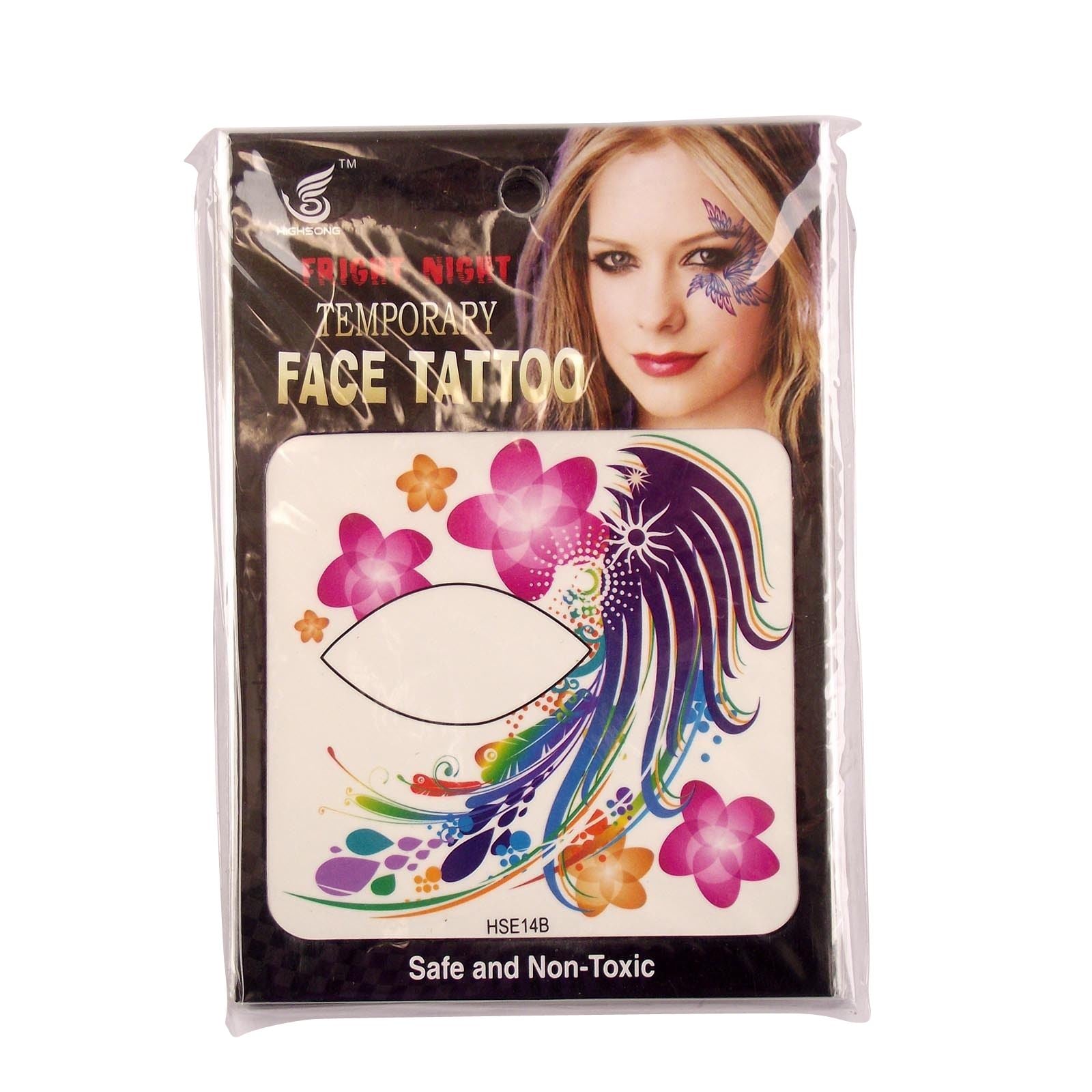 Large Colourful Eyeline Tattoos