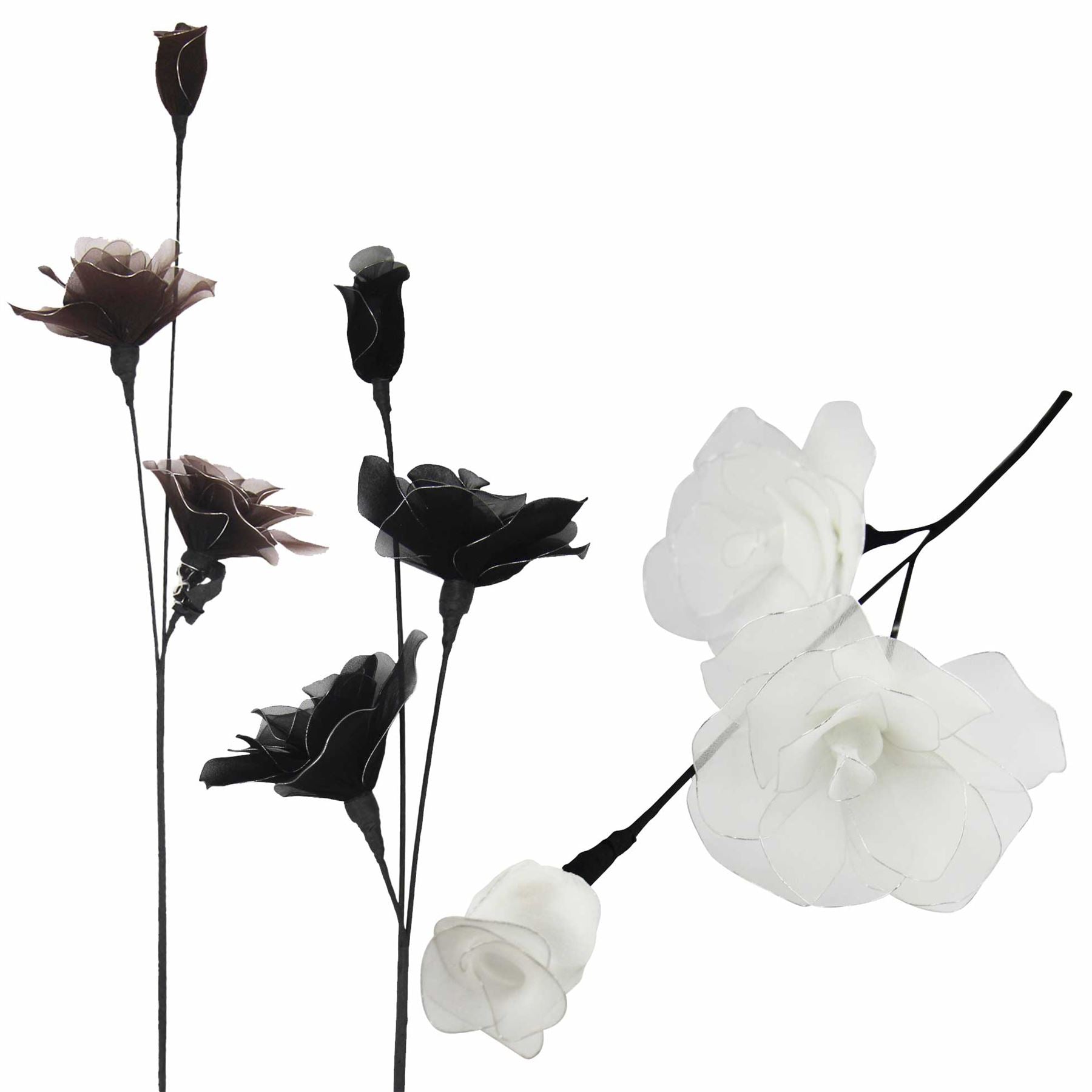 Extra Long 3 Head Nylon Flower Sprays