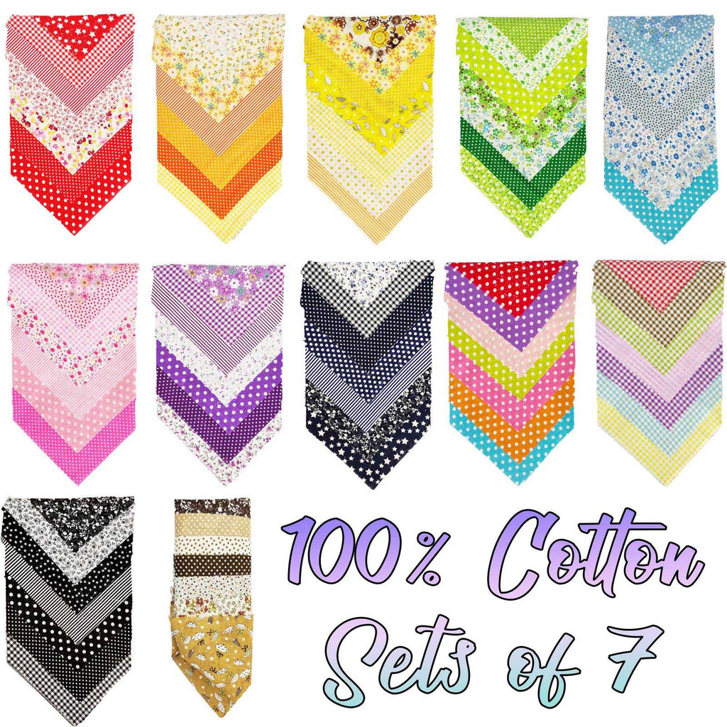 100% Cotton Fat Quarters Bundles of 7