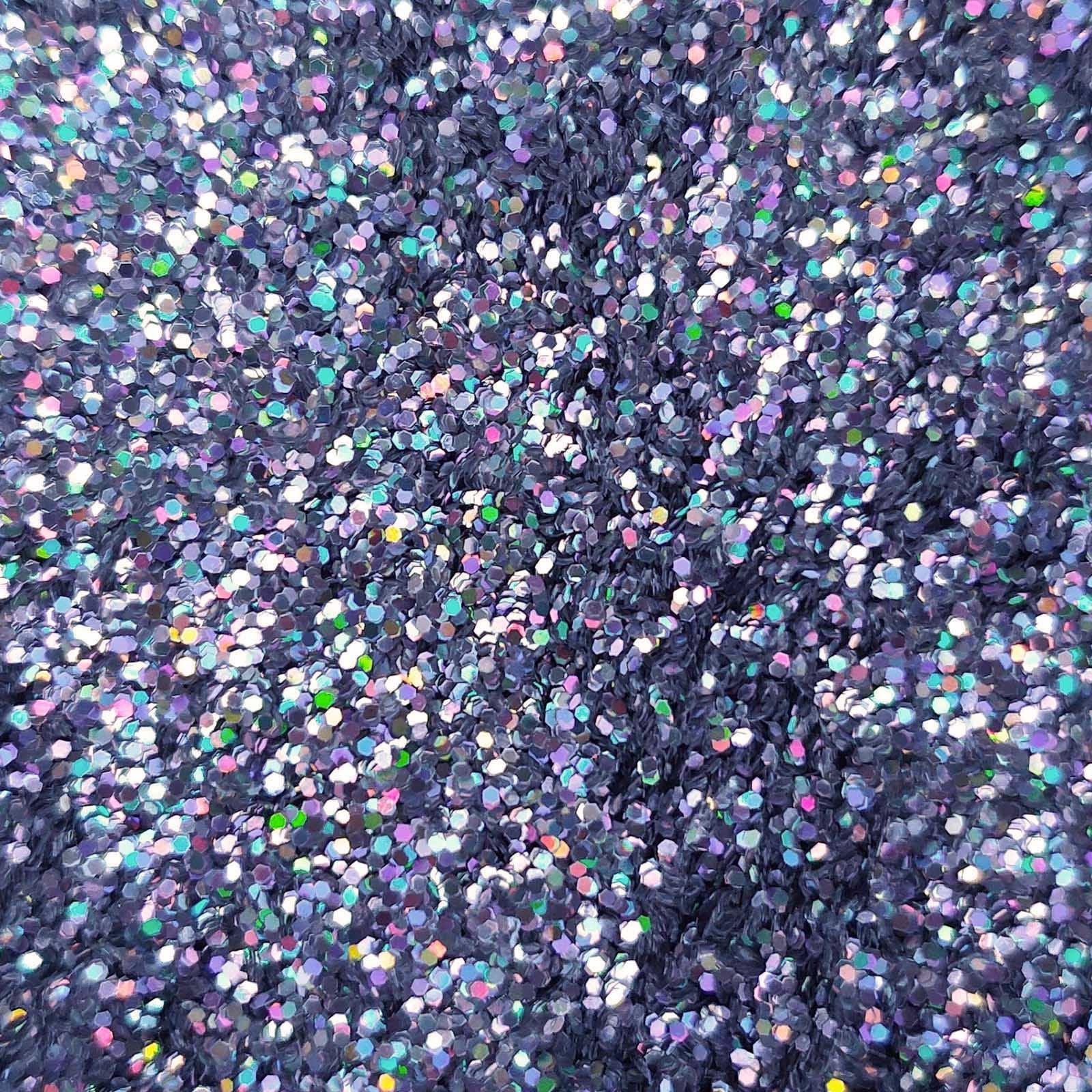 Glitter Elements - Holographic Silver - 0.6mm Hex