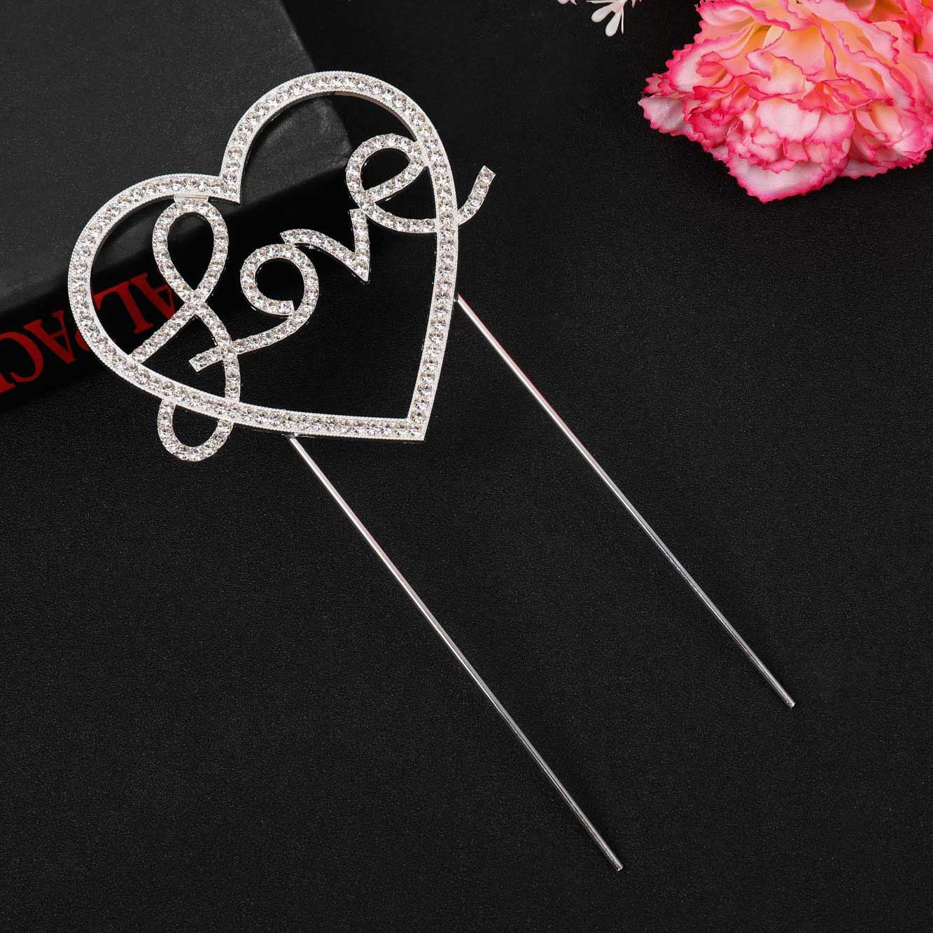 Premium Metal Diamante Number Cake Toppers