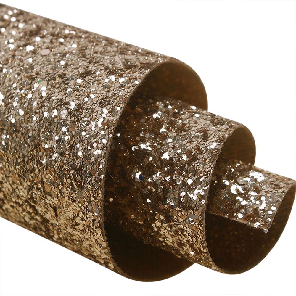 Chunky Glitter Fabric Wallpaper 16cm Borders