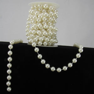XL Ivory Pearl Garland - 12mm Jumbo Giant Pearls String Craft Wedding Roll