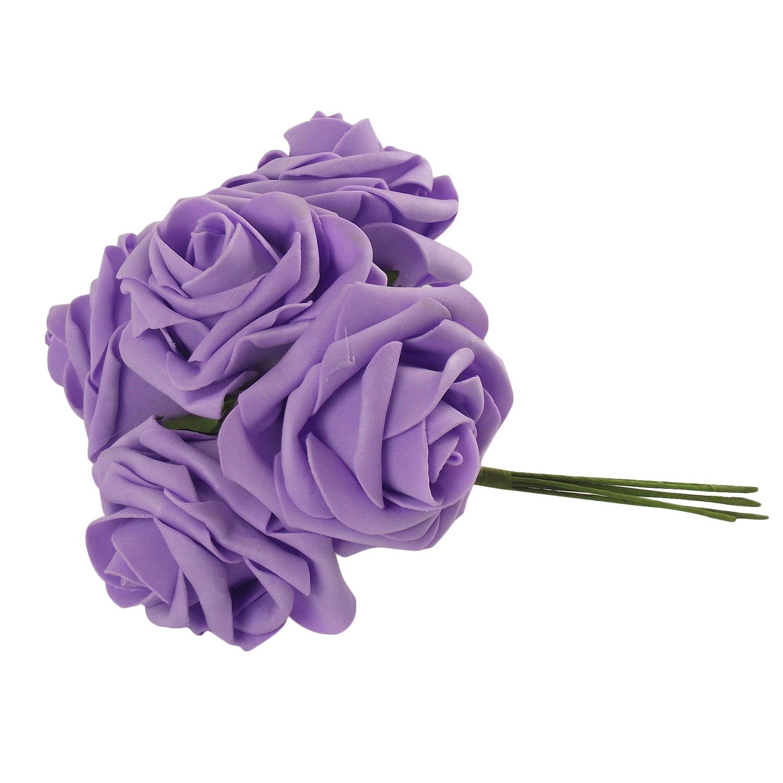 Bunch of 6 Soft Colourfast Roses