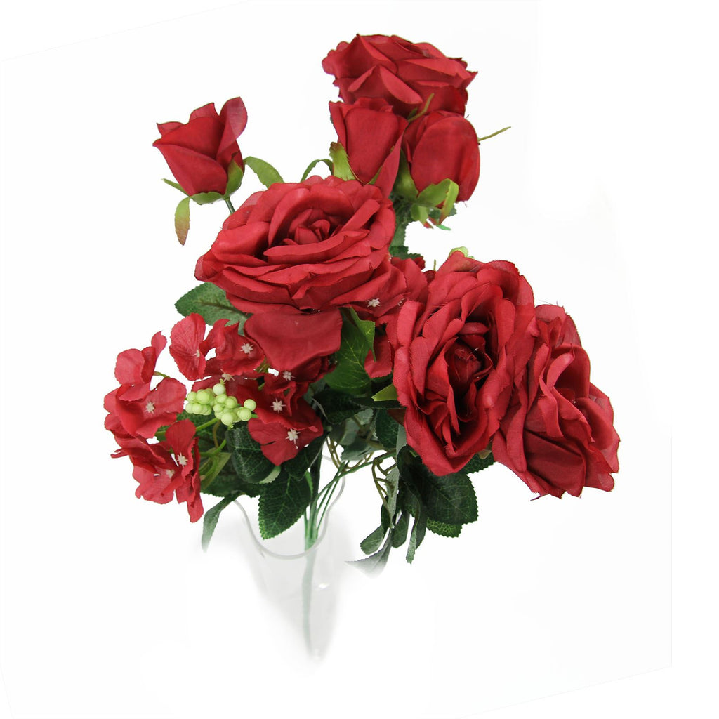 XL 9 Head Rose and Hydrangea Bouquet