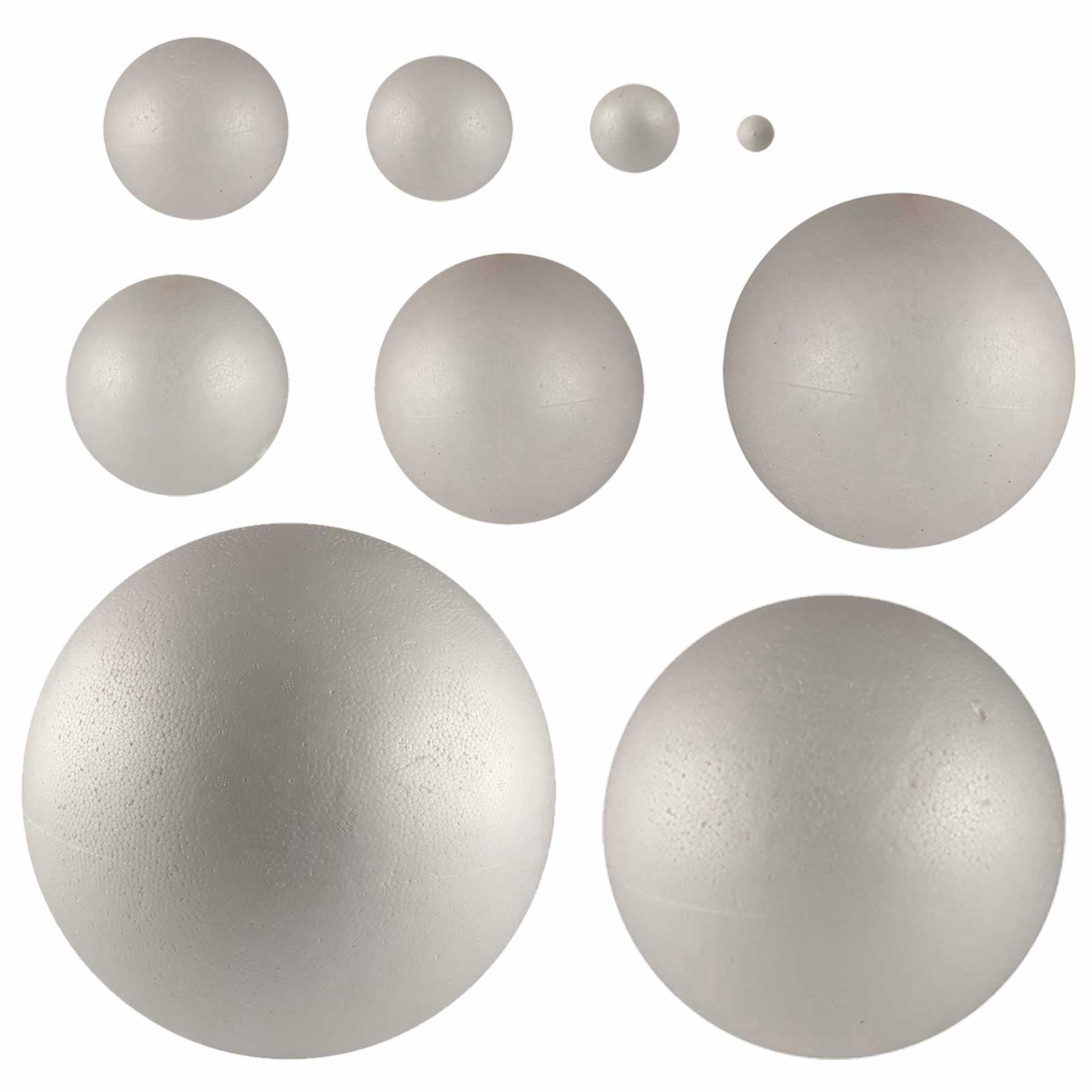 Polystyrene Balls in Sizes 20mm to 300mm