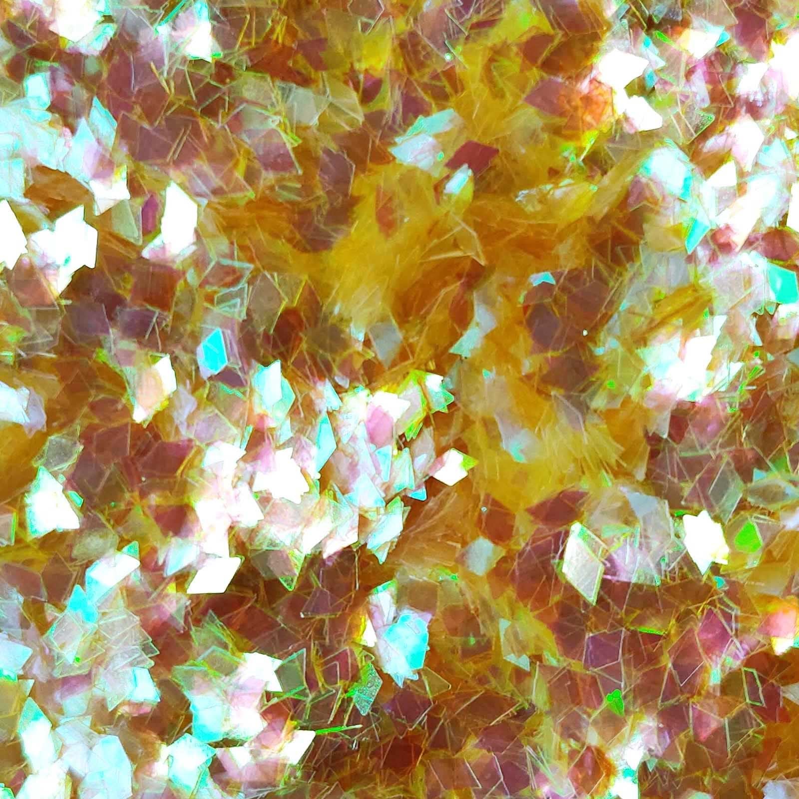 Glitter Elements - Iridescent Mustard - 2mm Diamond