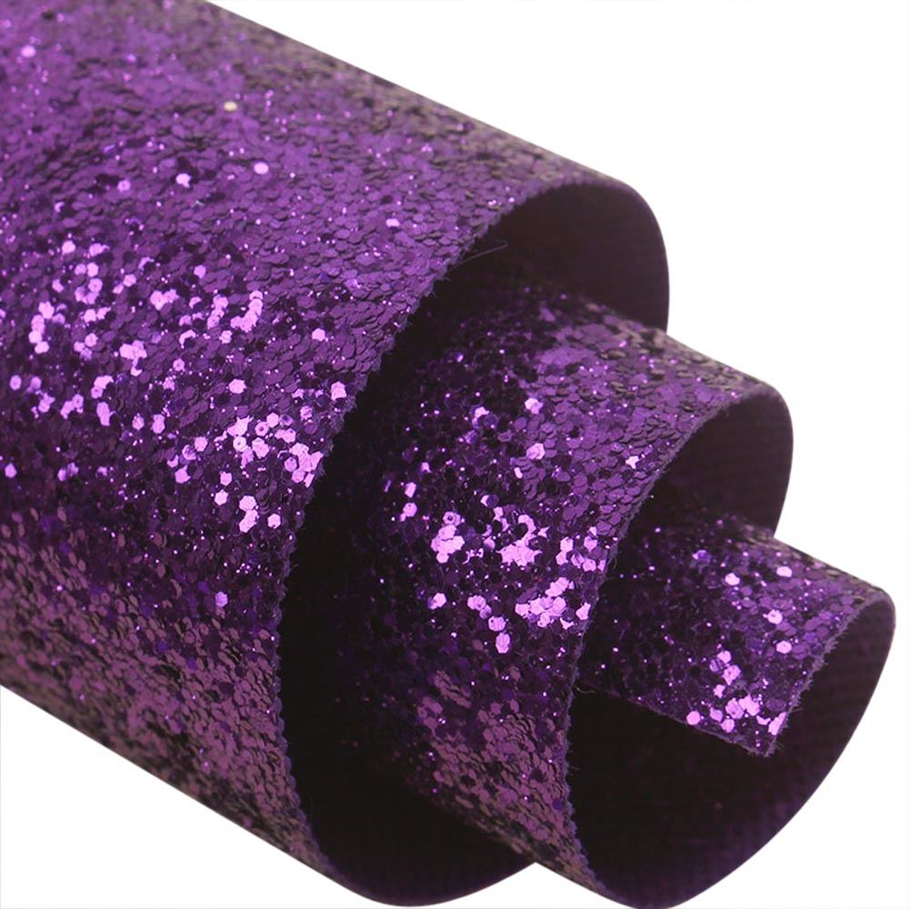 Chunky Glitter Fabric Wallpaper 16cm Borders