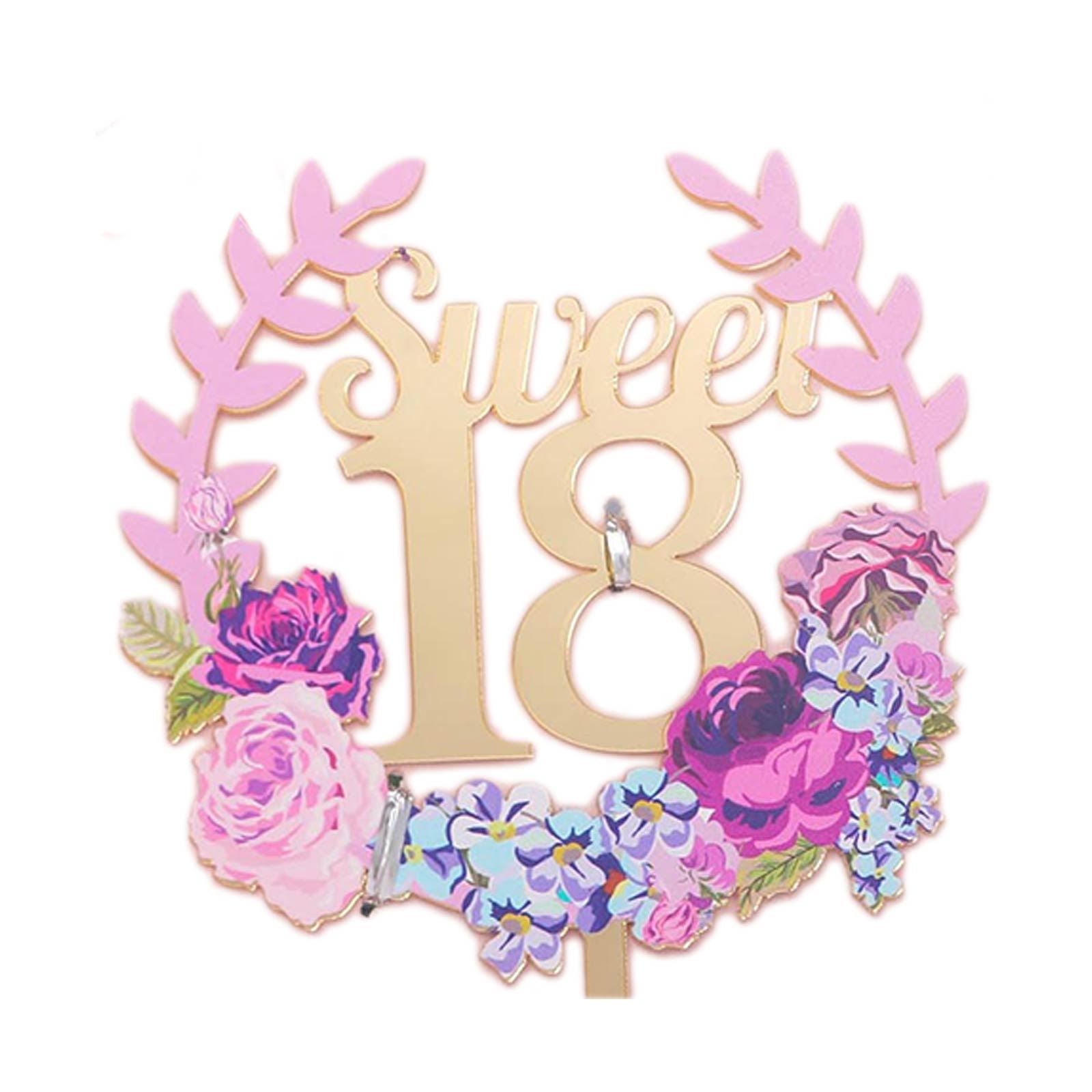 Premium Large Printed Cake Toppers