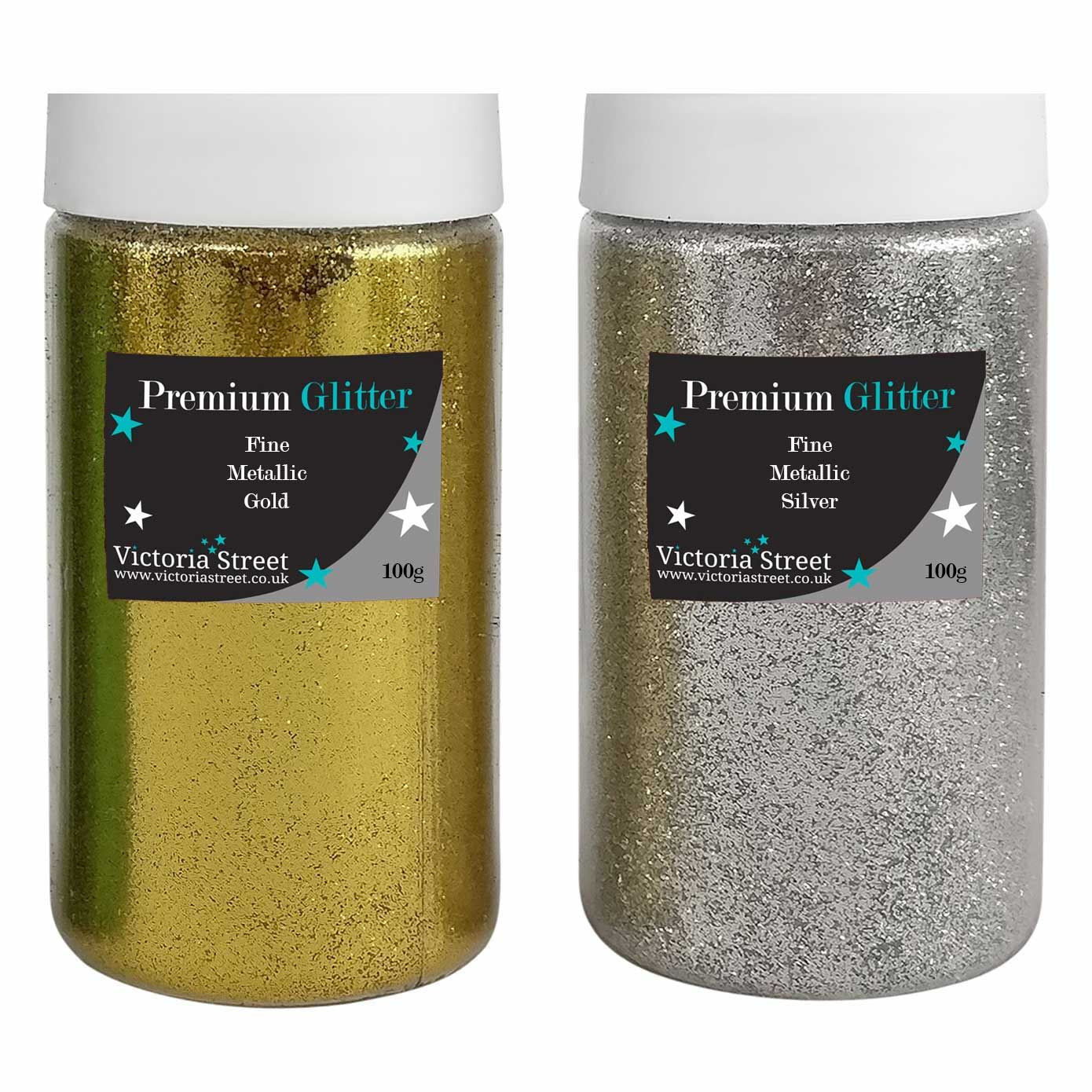 Set of 100g Fine Glitter Shakers