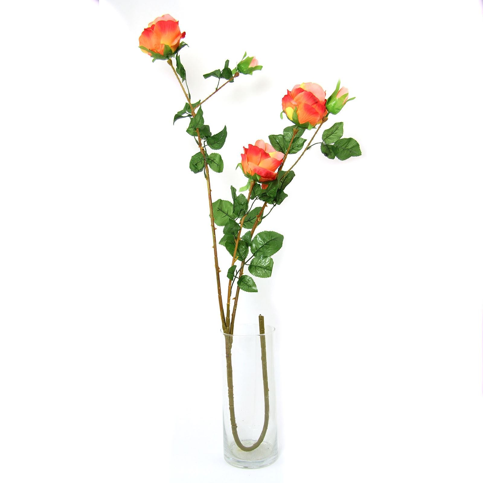 5 Head Large Premium Rose Bud Spray