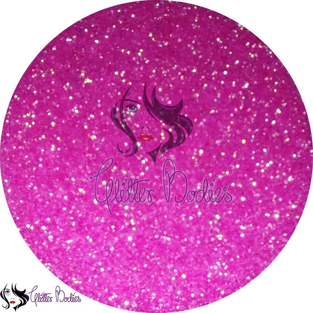 Glitterbodies Cosmetic Grade Fine Festival Glitter Pigments [Hot Pink]