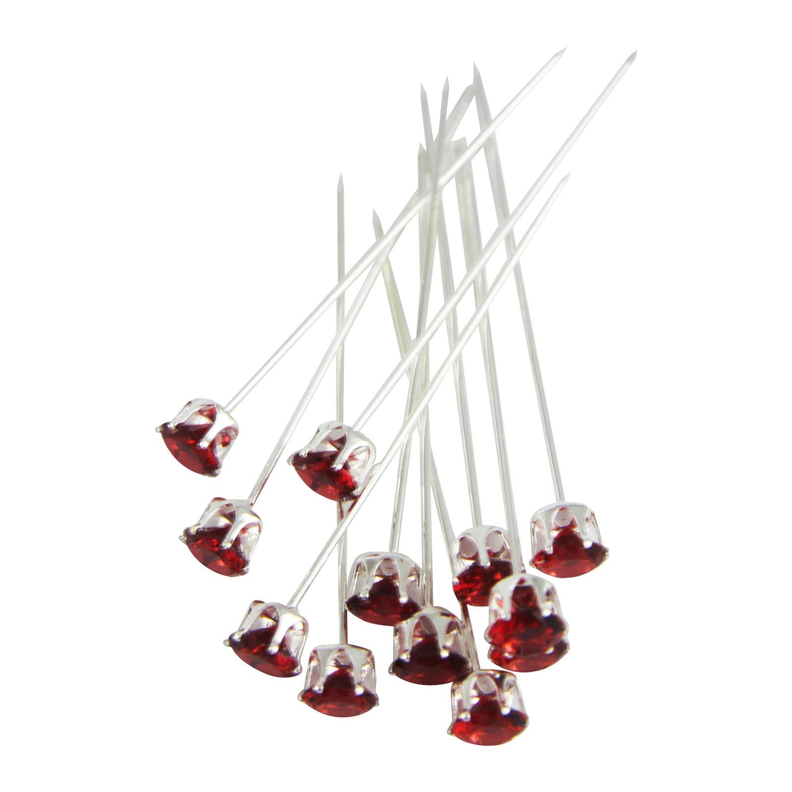 12x Premium Set Diamante Pins