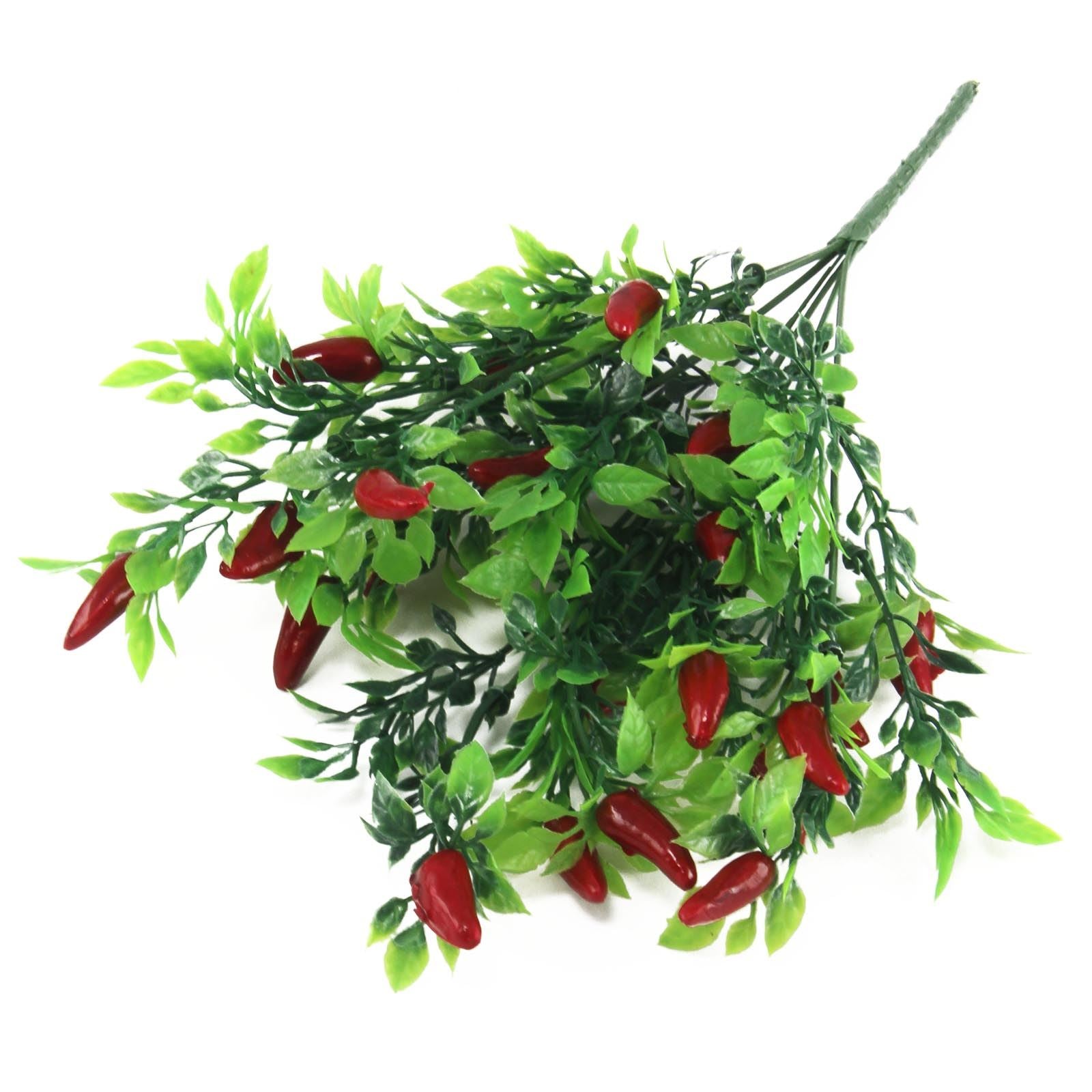 Plastic Chilli, Kumquat and Berry Bunches