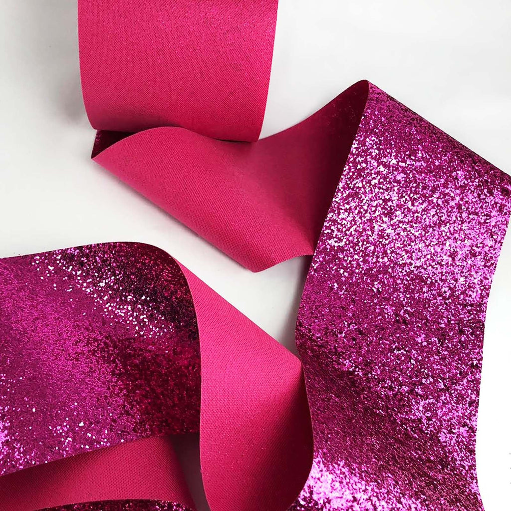 Chunky Glitter Fabric Wallpaper 16cm Borders