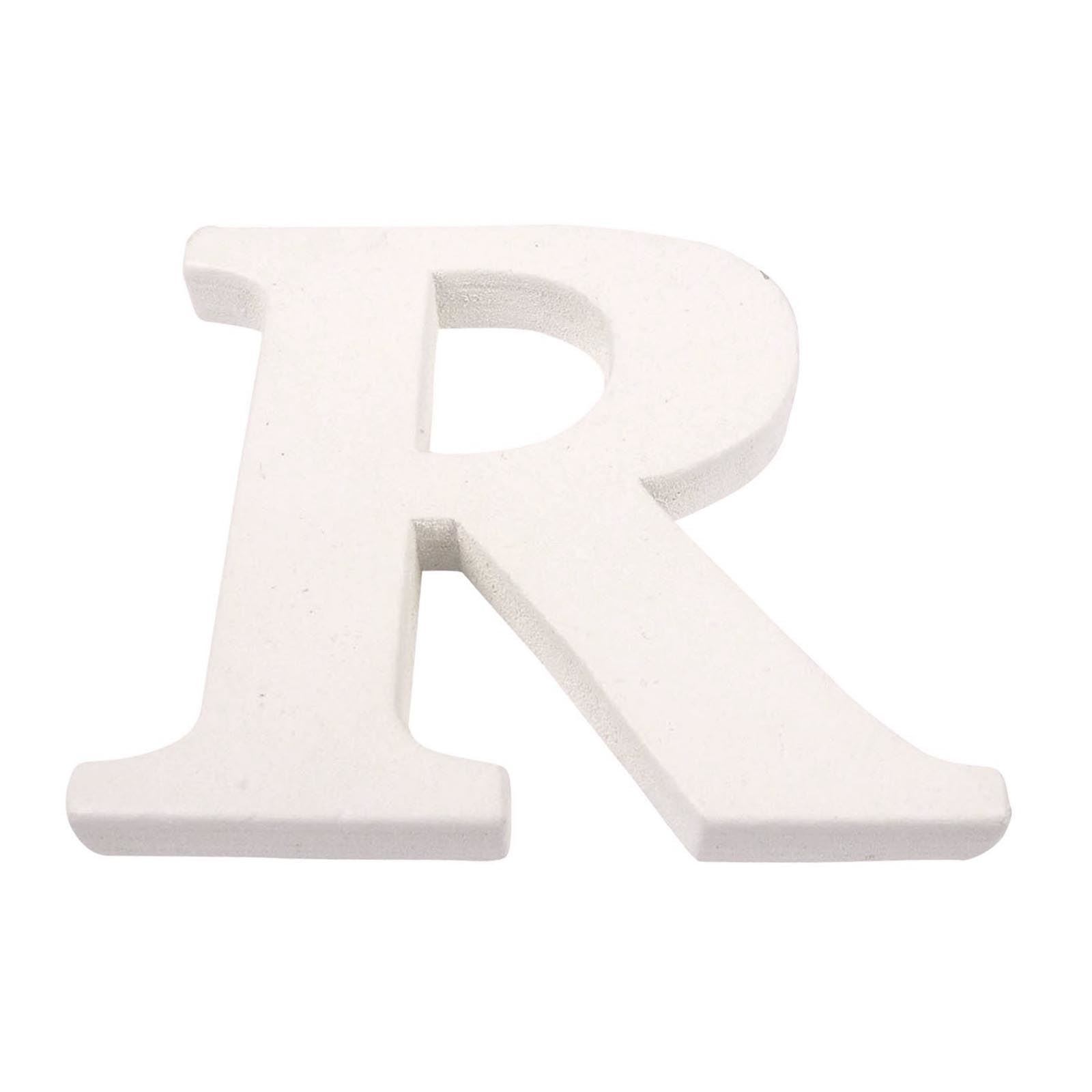 8cm White Painted Wooden Numbers and Alphabets