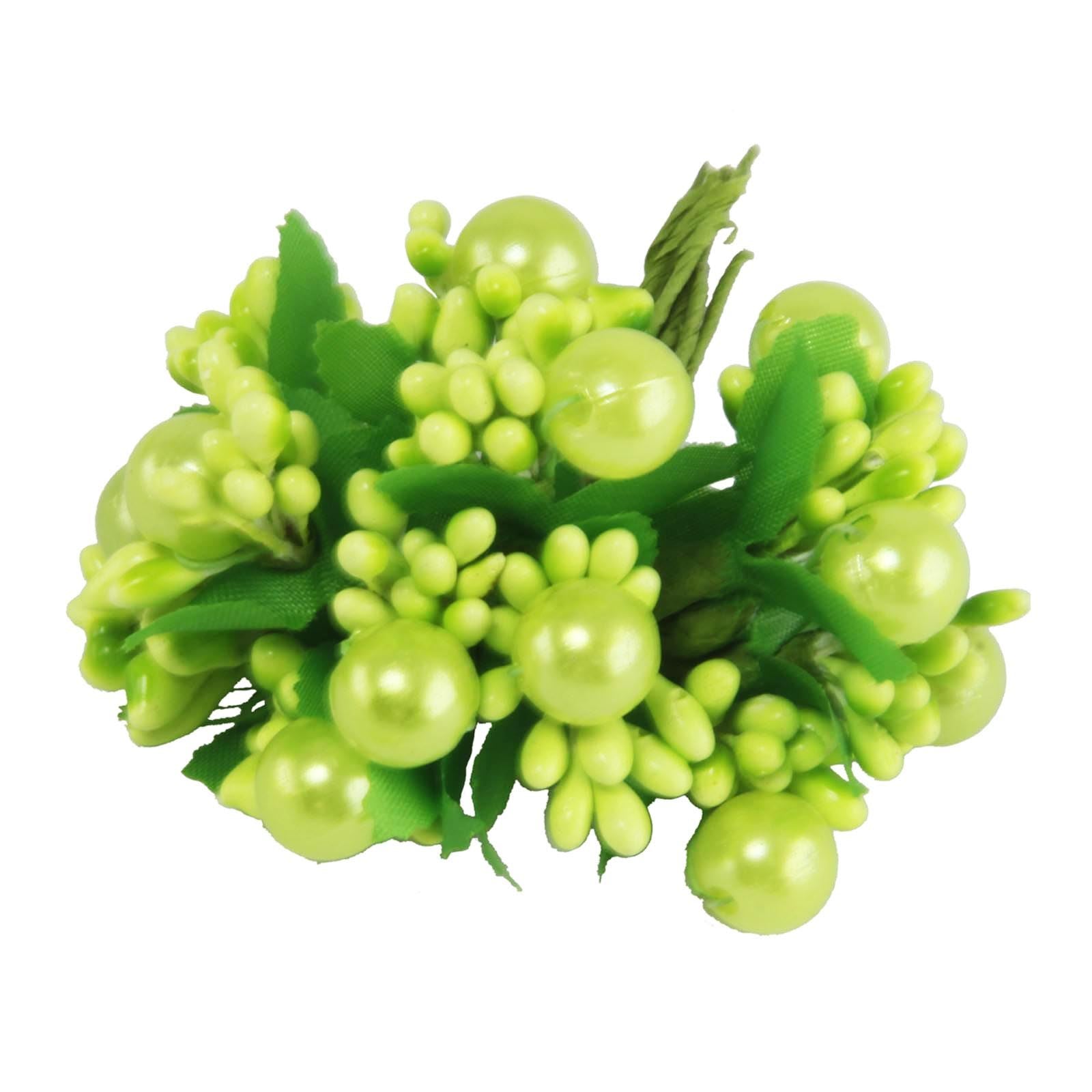 Small Bunch of Pearl and Stamen Embellishment Flowers