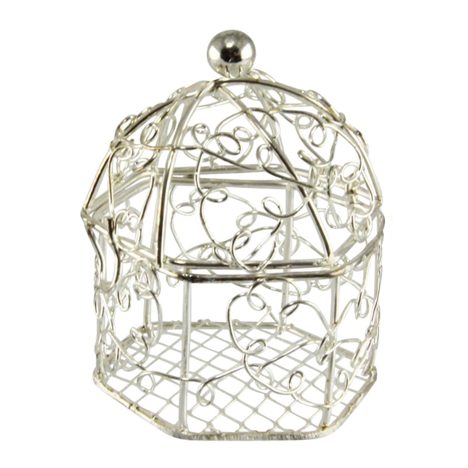 Mini Swirly Bird Cage Favours