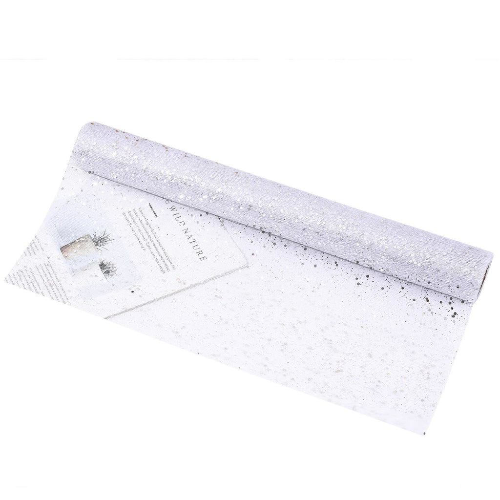 Glitter Sequin Studded Organza Mesh Fabric