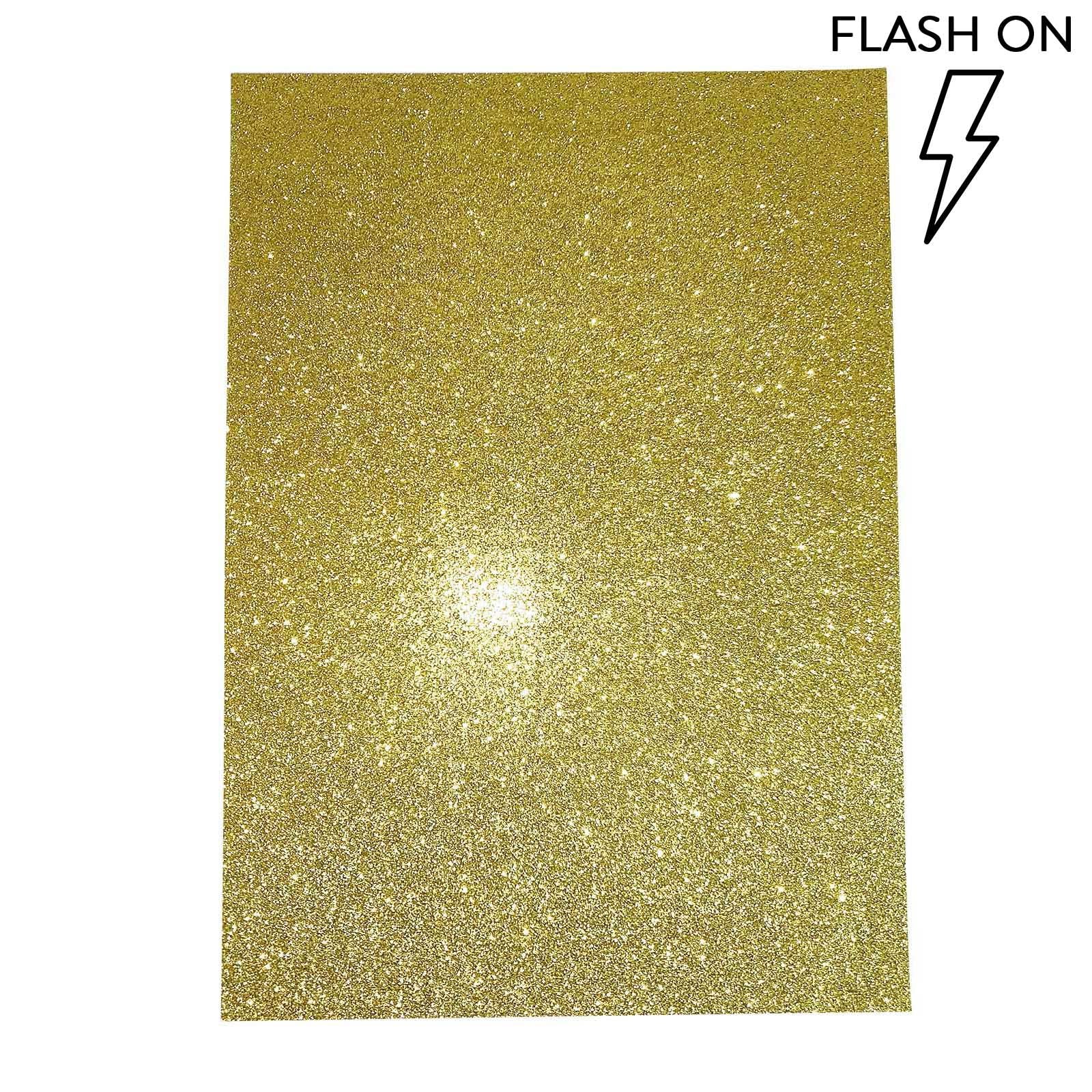 Pack of 10 350gsm Heavy Duty A4 Glitter Cards