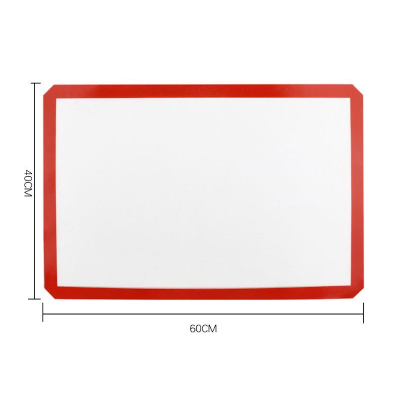 XL 60 x 40cm Kitchen Fiberglass Silicone Baking Mat