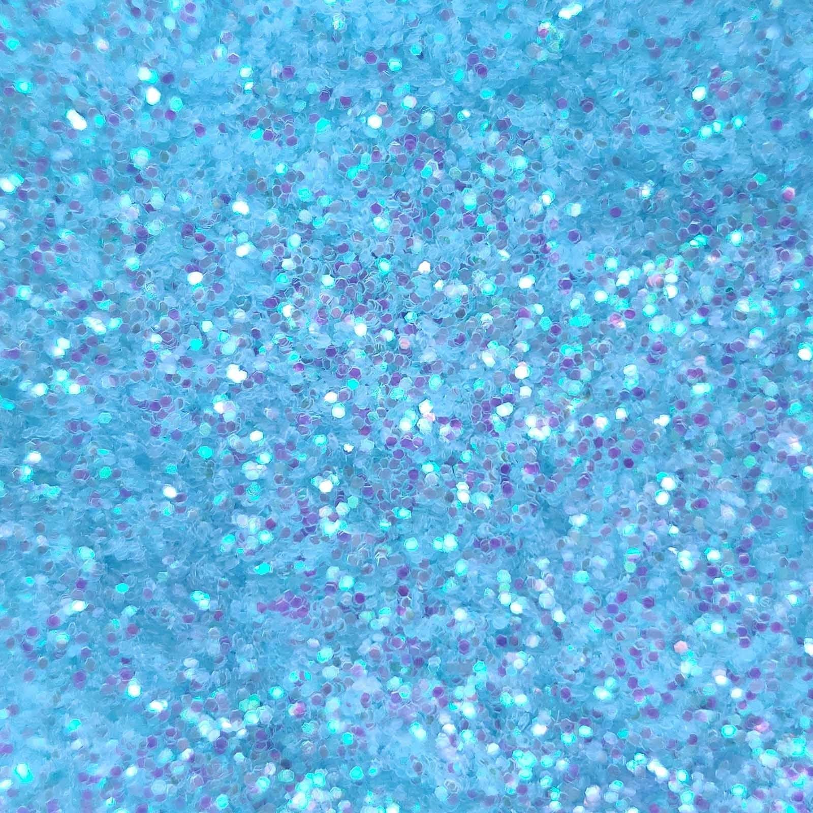 Glitter Elements - Iridescent Baby Blue - 0.6mm Hex