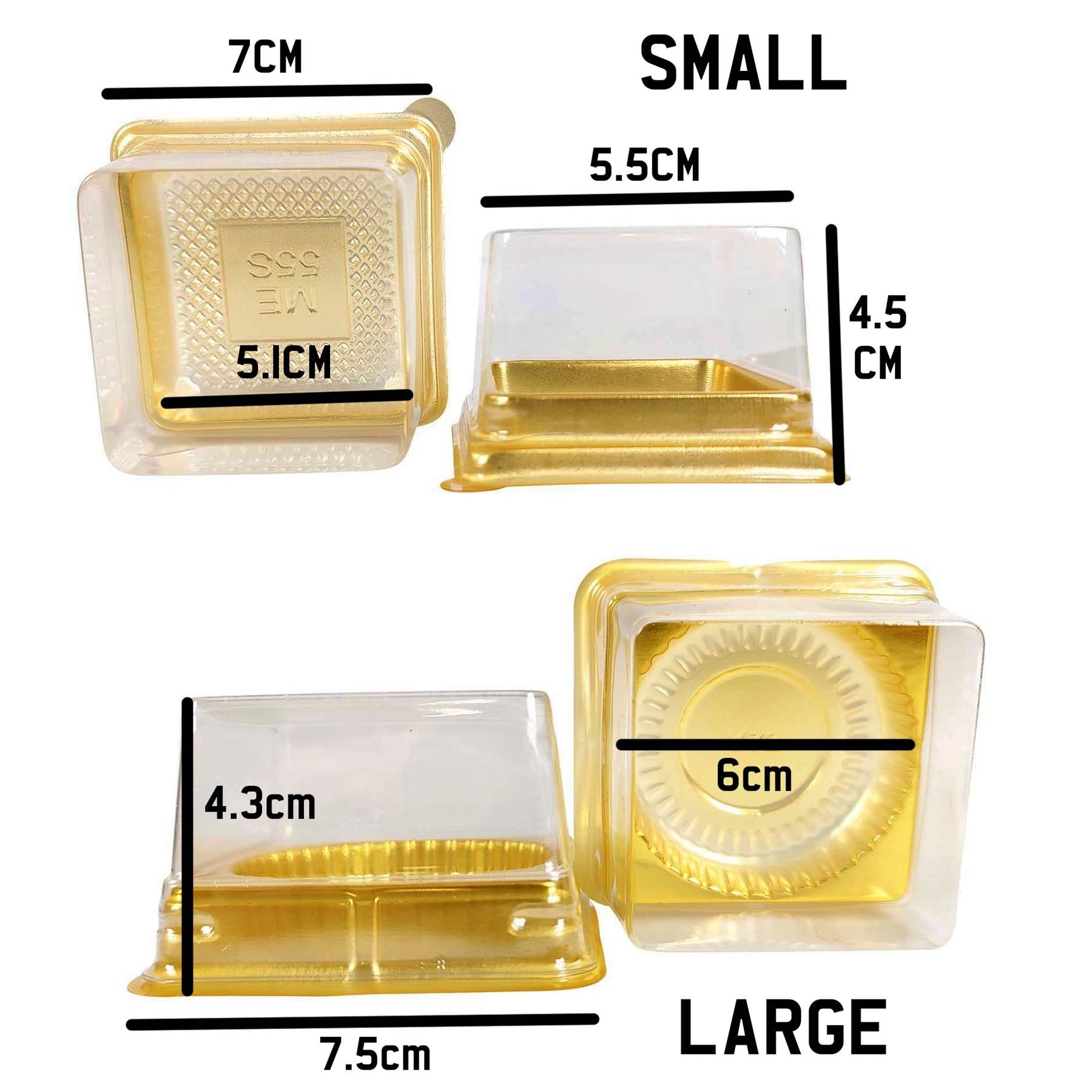 50x Clear Mini Mooncake Boxes