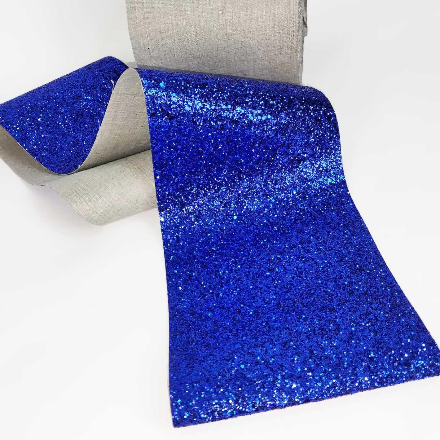 Chunky Glitter Fabric Wallpaper 16cm Borders