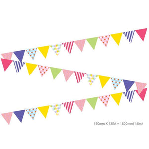 Colourful Heart and Party Paper Party Buntings