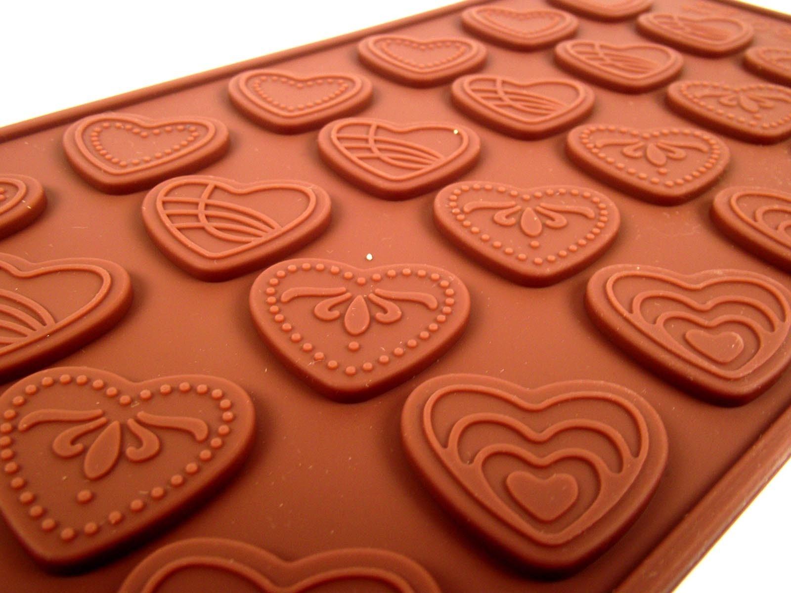 Set of 5 Button Silicone Moulds