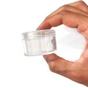 Clear Acrylic Cosmetic Screw Jars