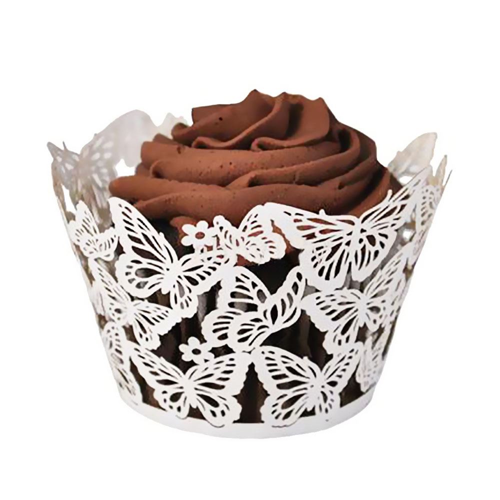 Laser Cut Lace Effect Cupcake Wraps