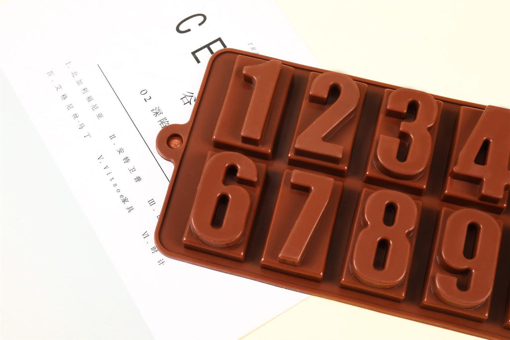 Chunky Number Block Silicone Moulds
