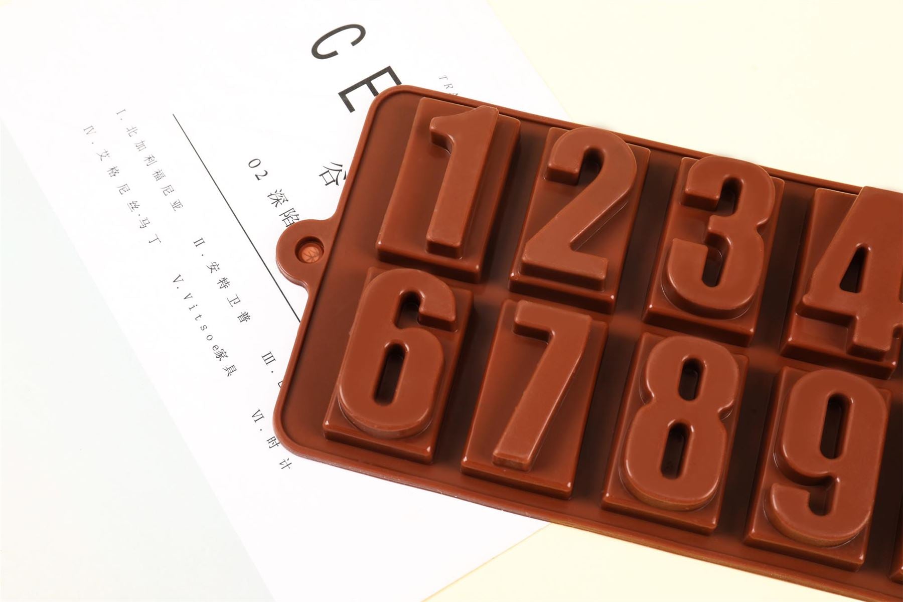 Chunky Number Block Silicone Moulds