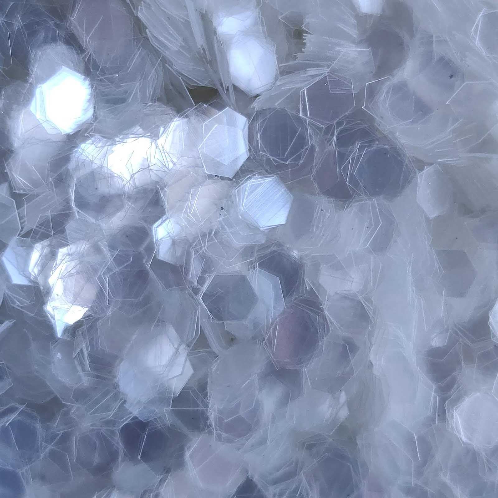 Glitter Elements - Iridescent Clear - 4mm Hex