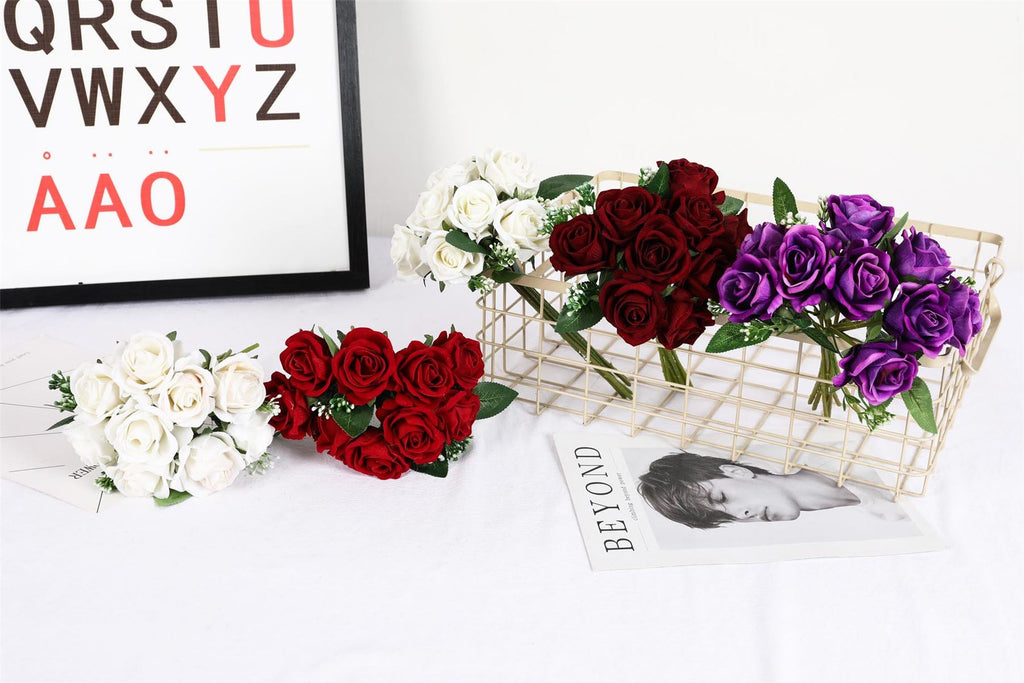 Hand Tied Bundle of 9 Roses