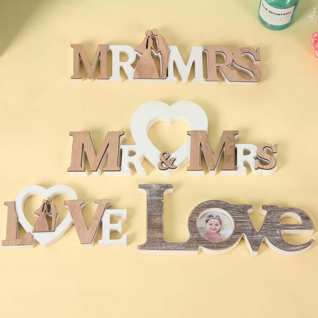 TwoToned Mr & Mrs Love Plaques