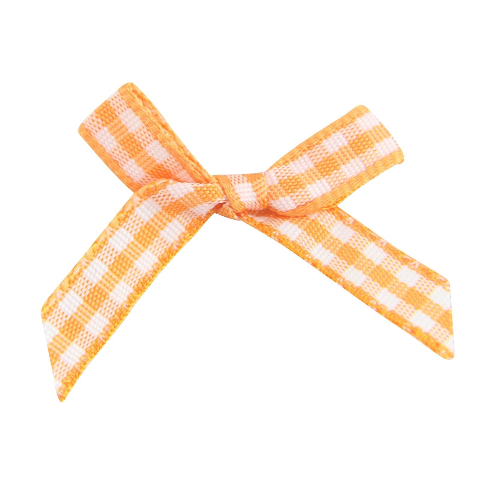 Gingham Grosgrain Ribbon Bows