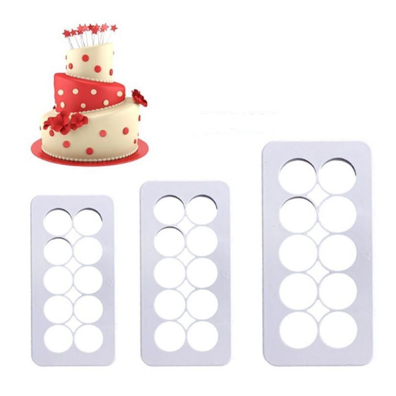 Set of 3 Shaped Plastic Fondant Cutters