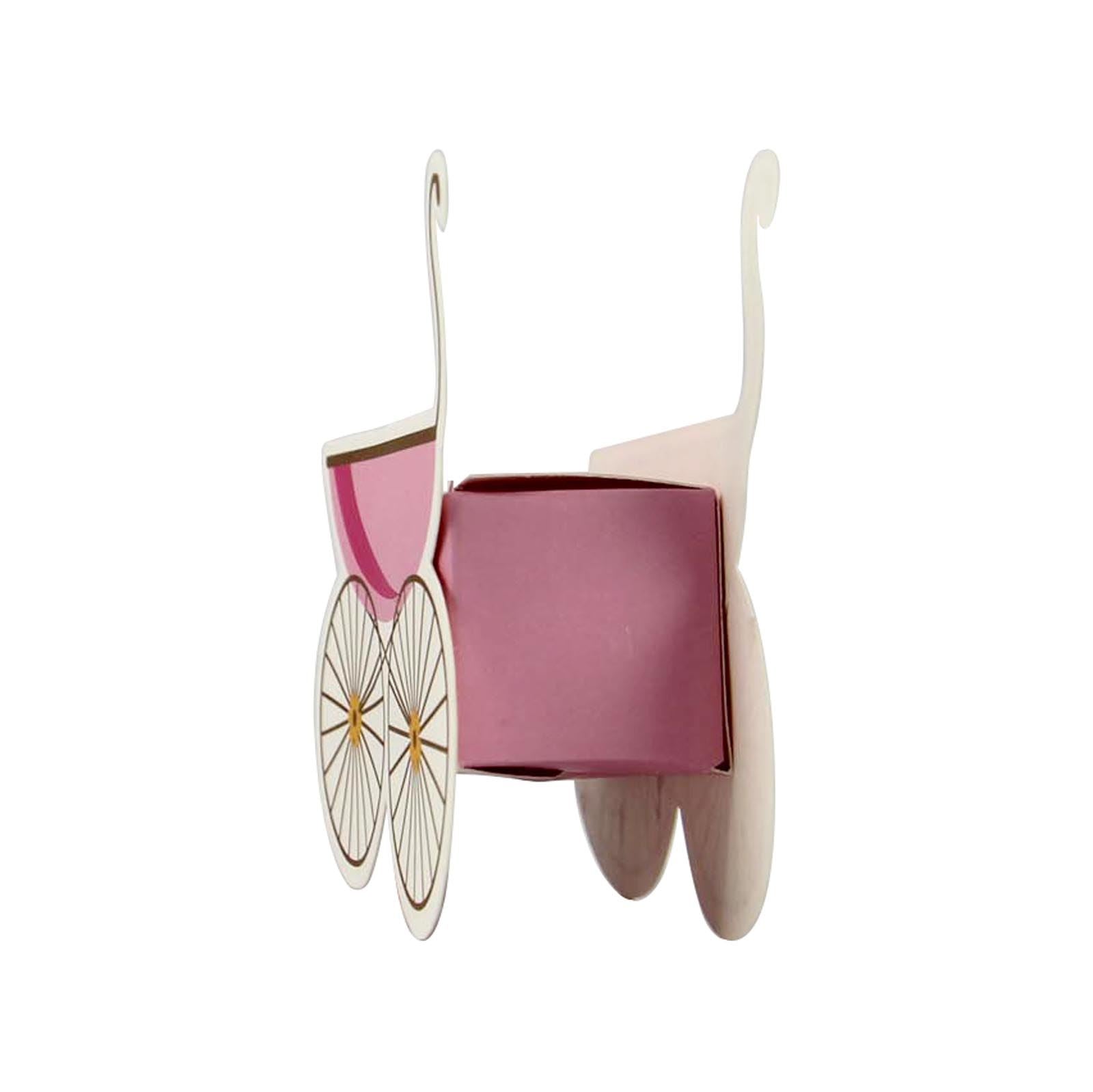 Pram Shape Baby Shower Favour Boxes