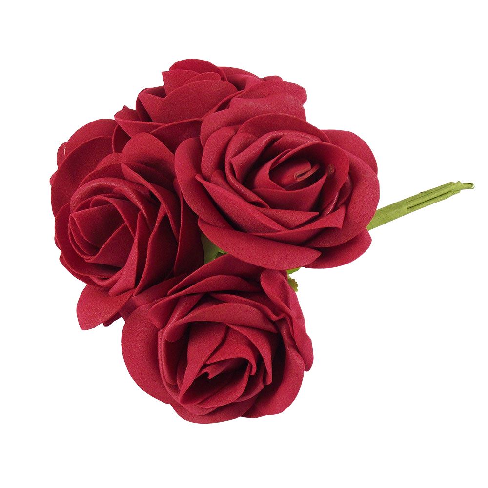 Large Colourfast Roses with Leaf