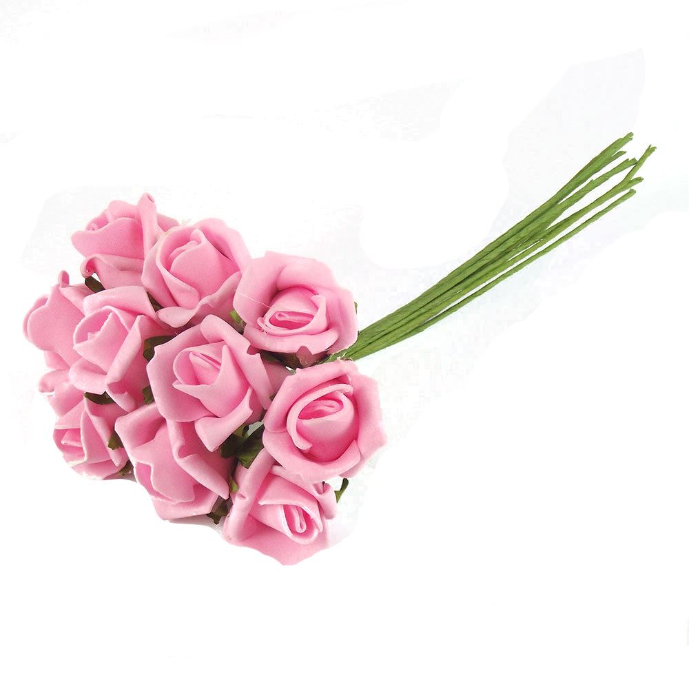 Bunch of 10 Foam Rose Buds