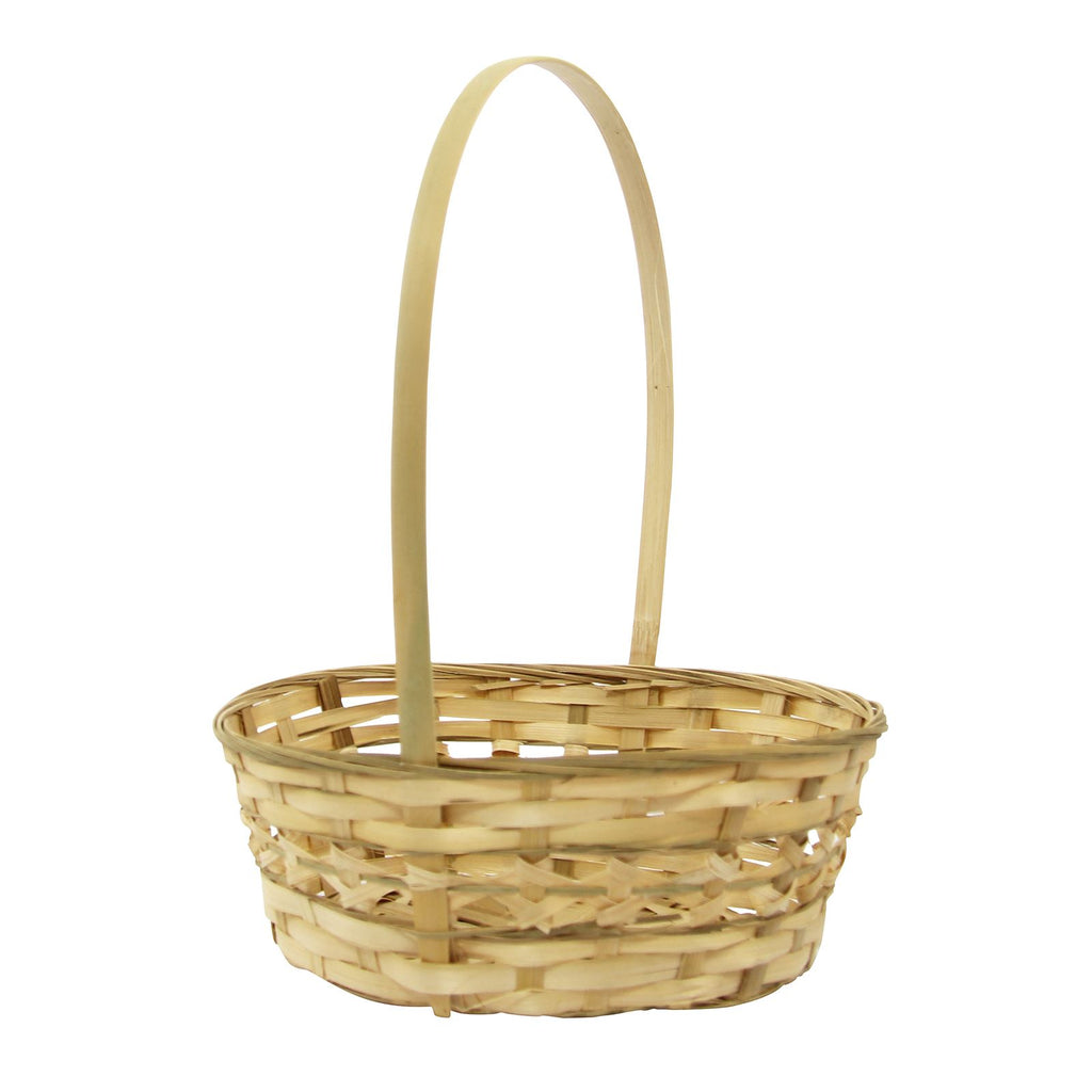 Set of 4 Tall Tribal Wicker Baskets