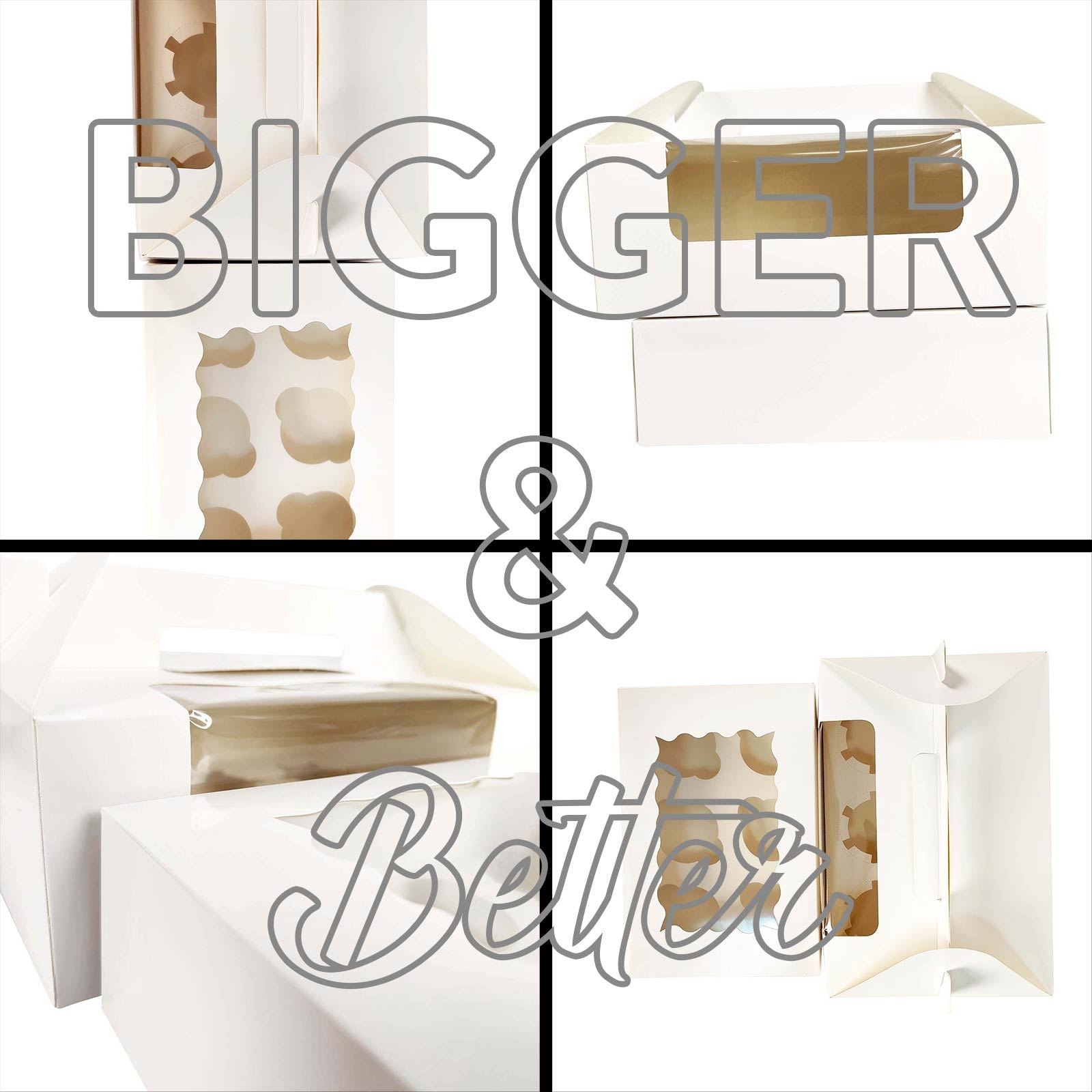 Extra Large 6 Hole Cupcake Carrier Boxes